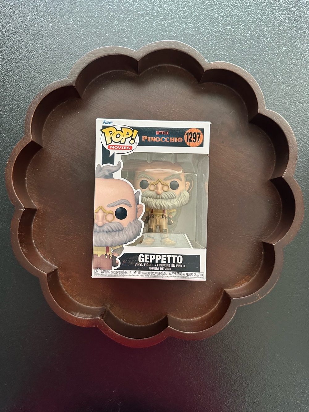 Funko POP! Netflix Movies Pinocchio Geppetto Vinyl Figure Box #1297